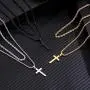 Ursteel Cross Necklace for Men, Stainless Steel Silver Black Gold Layered Rope Chain Cross Pendant Necklace Simple Jewelry Gifts Chain Necklace for Men, 16-26 Inches Box Chain Ursteel Cross Necklace for Men, Stainless Steel Silver Black Gold Layered Rope Chain Cross Pendant Necklace Simple Jewelry Gifts Chain Necklace for Men, 16-26 Inches Box Chain