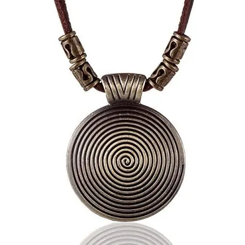 COOSTUFF ANNA Genuine Leather Jewelry Necklace for Women Fashion Adjustable Rope Womens Pendant Choker COOSTUFF ANNA Genuine Leather Jewelry Necklace for Women Fashion Adjustable Rope Womens Pendant Choker