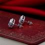 Lanmi 14K White Yellow Gold Genuine Tanzanite Diamond Dangle Drop Earrings Studs for Women Ladies Engagement Wedding