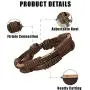 FIBO STEEL 12-17 Pcs Leather Bracelet for Men Women Woven Cuff Bracelet Adjustable