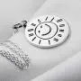Sterling Silver BFF Necklace Engraved Inspirational Message You Are My Sunshine My only Sunshine Pendant Jewelry Gift For Women