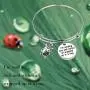 SEIRAA Ladybug Jewelry Ladybug Charm Bracelet Insect Lover Gift Wish Bracelet Lucky Gift for Women