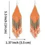 Luluping Long Beaded Tassel Earrings – Large Bohemian Native Statement Bead Dangle Earrings for Women, Big Boho Statement Handmade Beaded Drop Fringe Earrings Luluping Long Beaded Tassel Earrings – Large Bohemian Native Statement Bead Dangle Earrings for Women, Big Boho Statement Handmade Beaded Drop Fringe Earrings