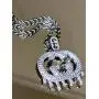 Shop-iGold Men Women 925 Italy Gold Finish Iced Silver Designer Charm Ice Out Pendant Stainless Steel Real 2 mm Rope Chain Necklace, Mens Jewelry, Iced Pendant, Rope Necklace (22)