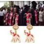 WSNANG Delta Sigma Theta Inspired Greek Greece Sorority Gift Red Elephant Earrings Finer 1913 Greek Sorority Earrings Sisterhood Gift WSNANG Delta Sigma Theta Inspired Greek Greece Sorority Gift Red Elephant Earrings Finer 1913 Greek Sorority Earrings Sisterhood Gift