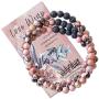 Subherban Modern Aromatherapy Jewelry - Lava Rock Anxiety Bracelets - Handmade Jewelry - Gifts for Women
