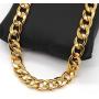 Tool Station Gold Chain, 24'' Gold Necklace, Necklace for Men, Feel Real Solid 18k Gold Plated Fake Chain Necklace 24'' 10mm