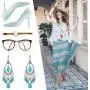 4 Pair Bohemian Vintage Earrings Dangle Drop Earring Jewelry Accessories for Women Girl Supplies 4 Pair Bohemian Vintage Earrings Dangle Drop Earring Jewelry Accessories for Women Girl Supplies