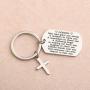 Godson Gifts from Godmother Godfather Godson Baptism Gifts Godson Keychain Jewelry Christening Gift Communion Gift