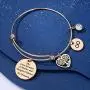 AZORA Family Tree Bracelet I Love You Mom Mothers Day Birthday Gift Stainless Steel Charm Bangle AZORA Family Tree Bracelet I Love You Mom Mothers Day Birthday Gift Stainless Steel Charm Bangle