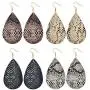 4 Pairs Bohemian Snakeskin Leather Earrings Set Retro Leopard Print Teardrop Earring Dainty Animal Python Print Drop Earrings for Women Girls Jewelry 4 Pairs Bohemian Snakeskin Leather Earrings Set Retro Leopard Print Teardrop Earring Dainty Animal Python Print Drop Earrings for Women Girls Jewelry