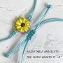 YANCHUN Long Distance Bracelet for Best Friends Handmade Wave Bracelet for Women Girls Promise Friendship Bracelet for 2