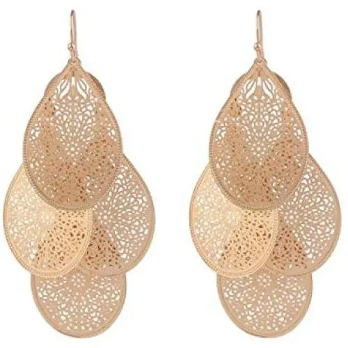 Grace Jun Bridal Vingtage 4 Teardrop Shape Pierced Dangle Earrings Large Statement Earrings