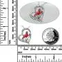 Cardinal Locket/Urn Necklace Gifts for Women Sterling Silver Red Cardinal Pendant Jewelry for Girls Wife