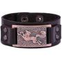 Dawapara Vintage Fenrir Nordic Wolf Celtic Knot Metal Cuff Bracelet Spiritual Animal Jewelry for Men/Women Gift