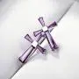 AllenCOCO 14K Gold Plated Girls Amethyst Cross Stud Earrings 925 Sterling Silver Earrings for Women AllenCOCO 14K Gold Plated Girls Amethyst Cross Stud Earrings 925 Sterling Silver Earrings for Women