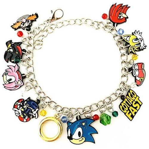 Wonderful Boutique Original Design Quality Cosplay Game Party Sonic Family Charm Bracelet Gifts for Girl Woman Men