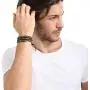 MOWOM Layered Bracelets for Women Men Boys Girls Genuine Leather Bracelet Rope Bangle Cuff Crystal Gemstone Bohemian Style & Beads Braided 3/5 Wraps Adjustable Handmade Jewelry Gifts