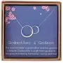 Godmother Gifts from Godson - Sterling Silver Two Interlocking Infinity Double Circles Godmother Necklace Jewelry -Godmother Birthday with Message Card & Gift Box