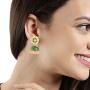 Exclusive Design Latest Meenakari Workmanship Indian BollyWood Stylish Gold Plated Traditional Party ware Ethnic Jhumka/Jhumki Earrings Indian Traditional Jewelry for Women From Yellow Chimes