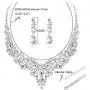 Fiasaso Crystal Bridal Jewelry Set for Women Rhinestone Necklace Earrings Bracelet Wedding Bridesmaid Fiasaso Crystal Bridal Jewelry Set for Women Rhinestone Necklace Earrings Bracelet Wedding Bridesmaid