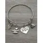 Infinity Collection Football Mom Jewelry-Football Mom Bracelet- Football Bangle for Football Moms