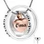 Cremation Jewelry No Longer by My Side, Forever in My Heart Ashes Memorial Necklace Keepsake Urn Pendant-Rose Gold Cremation Jewelry No Longer by My Side, Forever in My Heart Ashes Memorial Necklace Keepsake Urn Pendant-Rose Gold