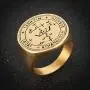 HZMAN Stainless Steel Sigil of Guardian Archangel Michael Talisman Ring HZMAN Stainless Steel Sigil of Guardian Archangel Michael Talisman Ring