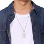 XUANPAI Unisex Stainless Steel Church of Satan Satanic Leviathan Cross Pendant Necklace,Religions Jewelry