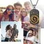 FindChic Mens Dog Tag Antiqued Finish Chinese Zodiac Sign Necklaces Stainless Steel 18K Gold Plated Kanji Pendants Customized Jewelry Birthday Gift