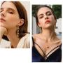 Fashion Earrings for Women, Stainless Steel/18K Gold Plated, nickel-free,Hypoallergenic Earrings for Sensitive Ears, Come Gift Box
