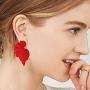 GUOXIAOMEI Bohemian Leaf Statement Earrings Lightweight Summer Dangle Earrings Boho Drop Stud Earrings for Women Girls