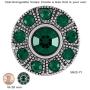 Ginger Snaps Glam- May Charm Accessory | Interchangeable, Customizable & Adjustable Snap Jewelry Collection | Button Charms for Necklaces, Bracelets & Rings | Standard Size | SN22-77