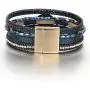 FANCY SHINY Leather Wrap Bracelet Boho Cuff Bracelets Crystal Bead Bracelet with Magnetic Clasp Jewelry Gifts for Women Teen Girls FANCY SHINY Leather Wrap Bracelet Boho Cuff Bracelets Crystal Bead Bracelet with Magnetic Clasp Jewelry Gifts for Women Teen Girls