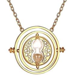 Bodytrend Hermione Time Turner Necklace Wizardry Falcon Horcrux Hourglass Pendant