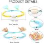 CASSIECA 18-21 Pcs Beach Surfer Strand Wave Bracelet for Women Men Wax Wrap Rope Bracelet Anklet Set Adjustable Friendship Handcrafted Waterproof