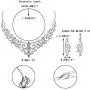 EVER FAITH Womens Crystal Gorgeous Floral Vine Bridal Necklace Earrings Set EVER FAITH Womens Crystal Gorgeous Floral Vine Bridal Necklace Earrings Set