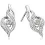 Sterling Silver Diamond Ring Size 7, Earrings, and Pendant Necklace Jewelry Set (1/8 cttw, J-K Color, I2-I3 Clarity)