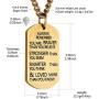 HZMAN Always Remember You are Braver Than You Believe Dog tag Stainless Steel Pendant Inspiring Brave Necklace 22 + 2 inch Chain