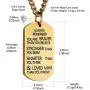 HZMAN Always Remember You are Braver Than You Believe Dog tag Stainless Steel Pendant Inspiring Brave Necklace 22 + 2 inch Chain HZMAN Always Remember You are Braver Than You Believe Dog tag Stainless Steel Pendant Inspiring Brave Necklace 22 + 2 inch Chain