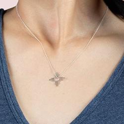 Tskies Enchantment Sterling Silver Necklace for Women Zia Pendant Luxury Southwest Jewelry