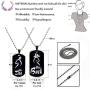 Hsumonre Elk Matching Heart Necklace Stainless Steel Pendant Deer Relationship Jewelry Promise Couple Gift for Lover