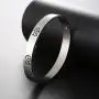 U7 Women Bangle Vintage Muslim Gift Enamel Allah Jewelry Personalized Engravable Stainless Steel / 18K Gold Plated Solid Cuff Bracelet