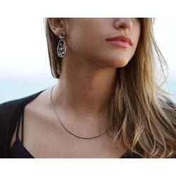PZ Paz Creations 925 Sterling Silver Multi Floral Dangle Earrings, made in Israel