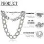 LecAit Cuban Link Chain for Men,Mens 182420MM Iced Out Hip Hop Silver Tone CZ Miami Cuban Link Chain Choker Necklace for Women LecAit Cuban Link Chain for Men,Mens 182420MM Iced Out Hip Hop Silver Tone CZ Miami Cuban Link Chain Choker Necklace for Women