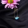 GELIN 14k Solid Gold Opal Evil Eye Bangle Bracelet | Evil Eye Jewelry for Women