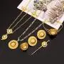 Yidan Ethiopian Gold Color Luxury Jewelry Fashion Eritrean Traditional Wome Wedding Hair Jewelry Set