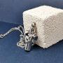 YSAHan I Love You Forever Cross Urn Necklace Ashes Stainless Steel Cremation Keepsake Jewelry for Dad Mom Son Papa Nana