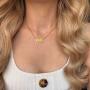 Amvie Birth Year Necklace 18K Gold Plated Stainless Steel Birthday Year Number Pendant Necklace Memorable Anniversary Jewelry for Women Girls