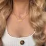 Amvie Birth Year Necklace 18K Gold Plated Stainless Steel Birthday Year Number Pendant Necklace Memorable Anniversary Jewelry for Women Girls